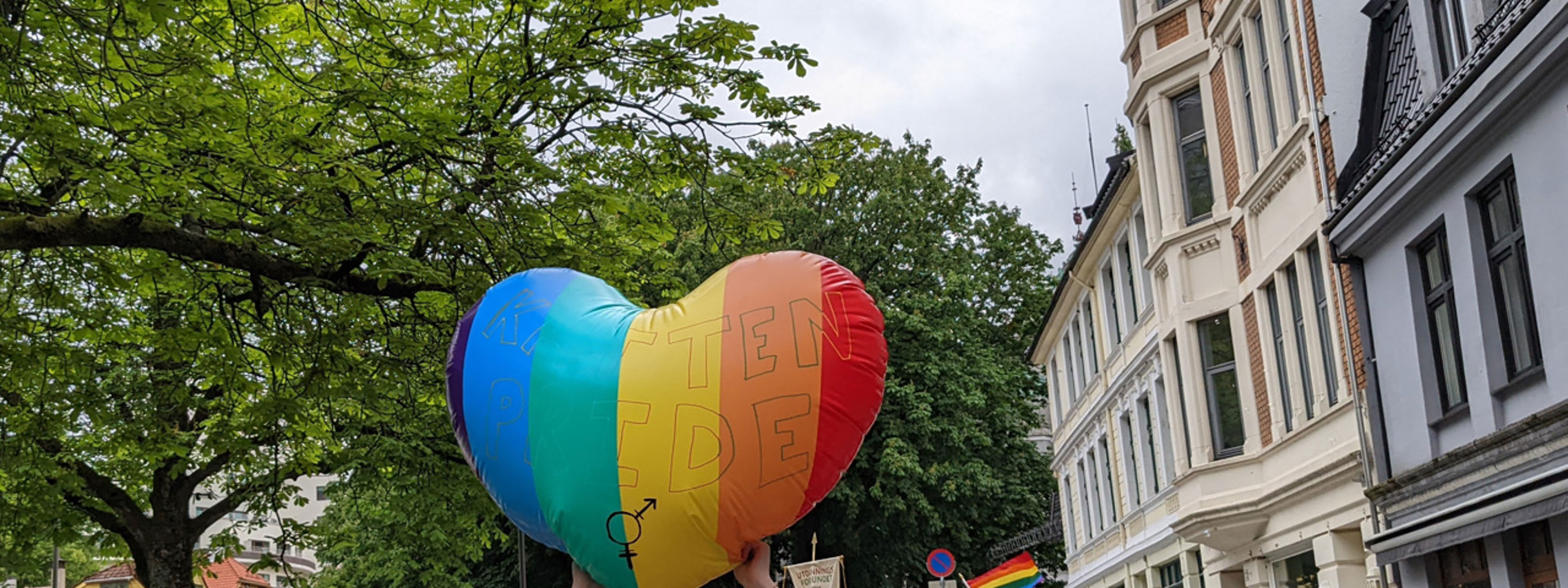 Katten deltar i Pride