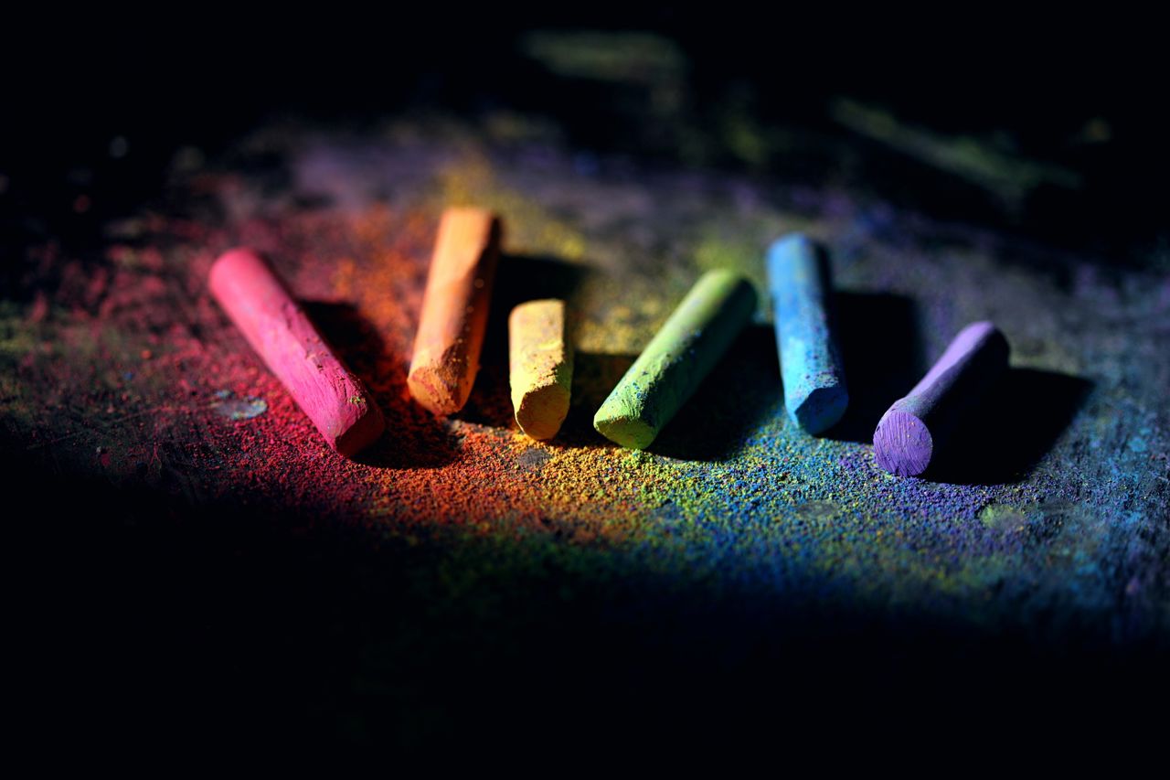 coloured chalks