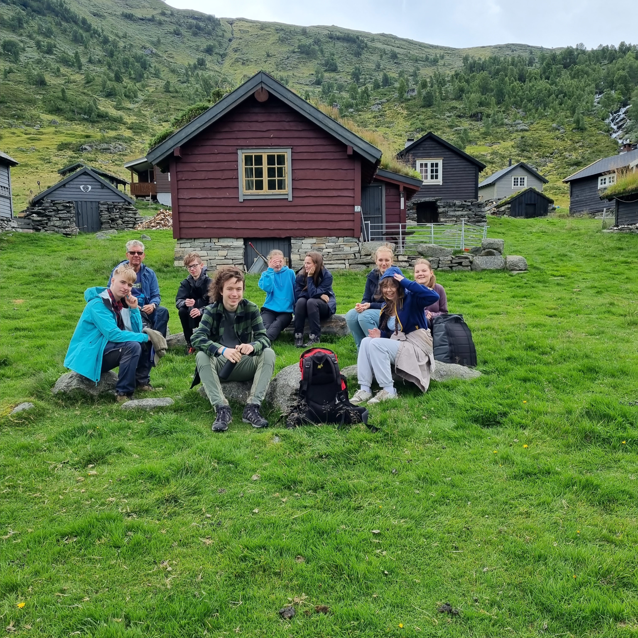 Elevar samla i Slondalen